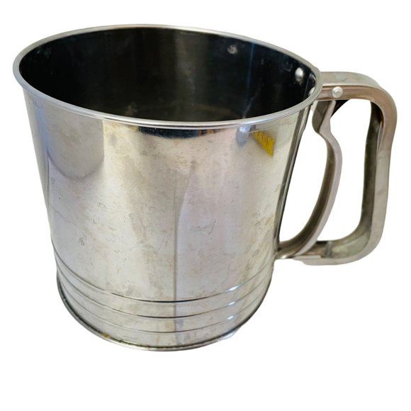 Vintage RETRO 1950’s Flower Sifter KITCHEN ANDROCK Hand Sifter 3 Screen Layer - Picture 6 of 6